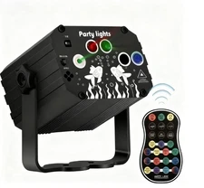 Sound Activated Disco Light Laser Projector USB Powered RGB Party Stage Light