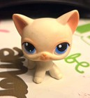 LPS Littlest Pet Shop #64 White Pink Shorthair Cat Authentic Vintage Toy 2005 — photo 1