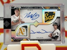 2025 Topps Transcendent Nick Kurtz & Jacob Wilson RC Dual Patch Auto 1/1 #DPA-WK