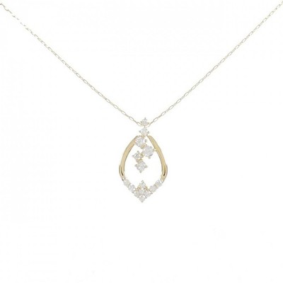Authentic [Remake] K18YG Diamond Necklace 0.20CT #270-003-820-9250