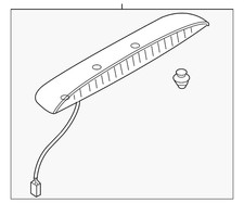 Genuine Mazda Center High Mount Stop Light NG20-51-580E-91