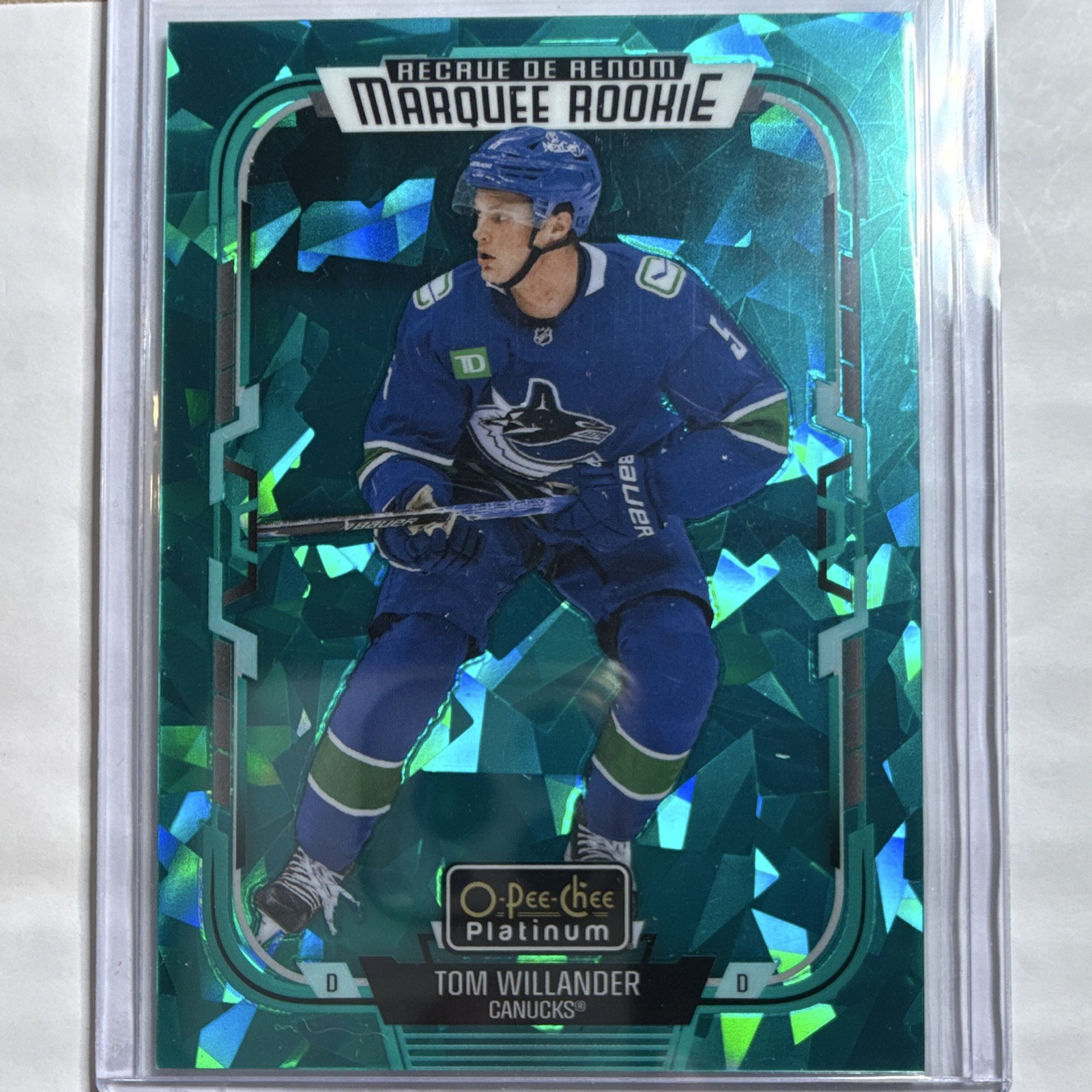 Upper Deck 2025-26 O-Pee-Chee Platinum Tom Willander RC Canucks #294 /249
