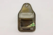 Traditional Vintage Nickel Plate Brass Wall Match Holder #55329