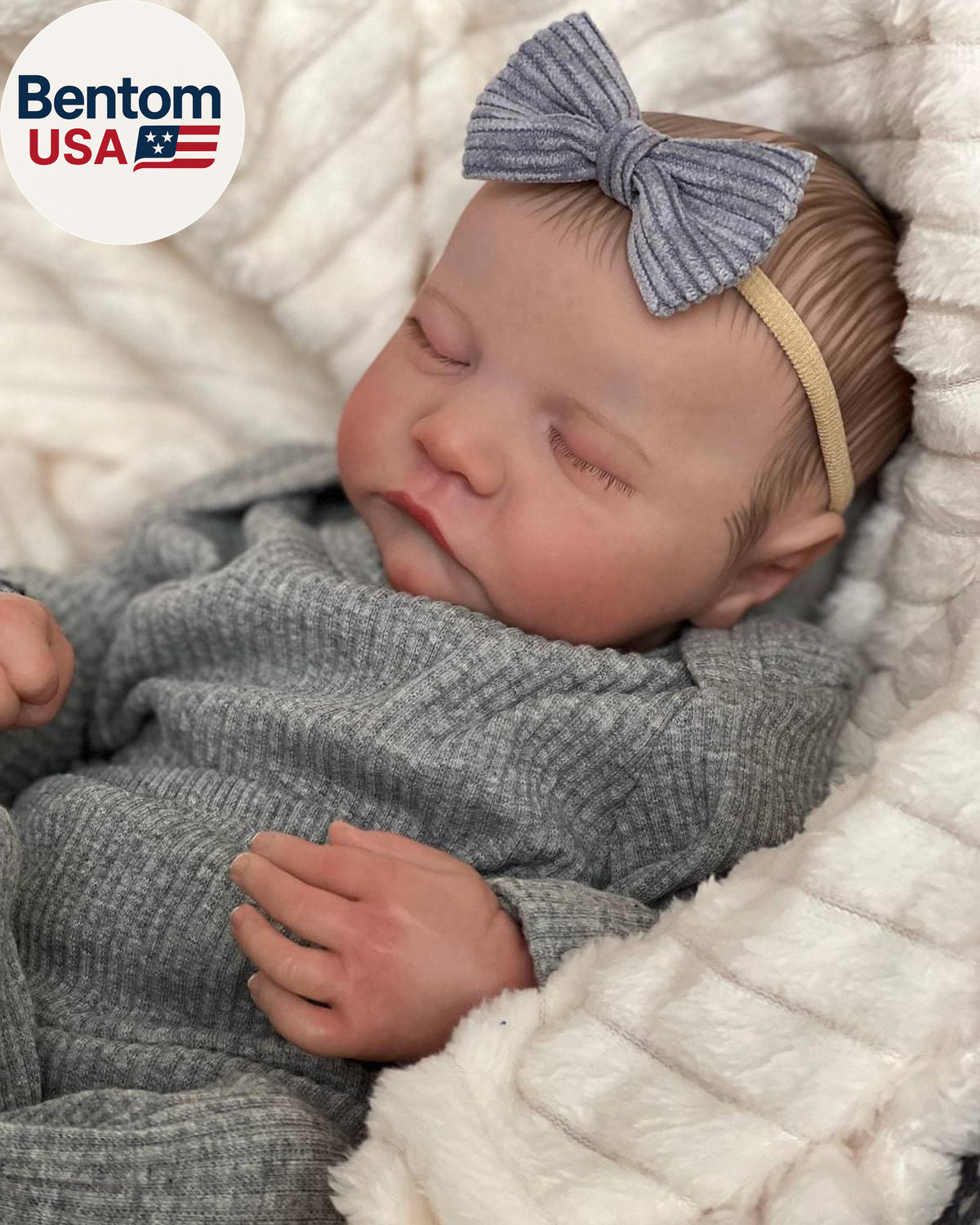 -18 Inch Real Life Newborn Baby Dolls Girl Lifelike B