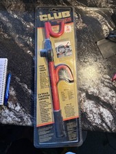 The Club Original Club Car Steering Wheel Lock Red Model 1000 New