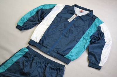 Killtec Trainings Sport Anzug Vintage Jump Suit Jogging Nylon Glanz 90er L NEU