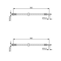 2X Bosch BremsschlÄUche Vorne Passend FÜR Seat Arosa VW Lupo Passat Polo