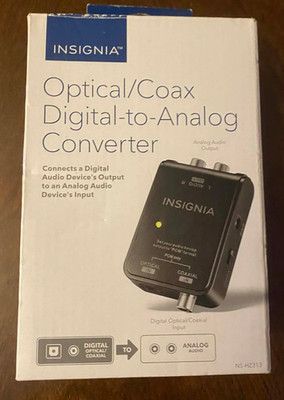 Insignia Optical/Coax Digital To Analog Converter - RCA Connector