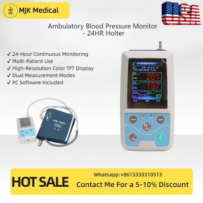 24-Hour ABPM50 Dynamic Blood Pressure & ECG Monitor with Software & Adult Cuff