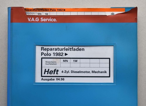 VW Polo 2 (86C & 2F), 4-Zyl.-Dieselmotor, Reparaturleitfaden Mechanik