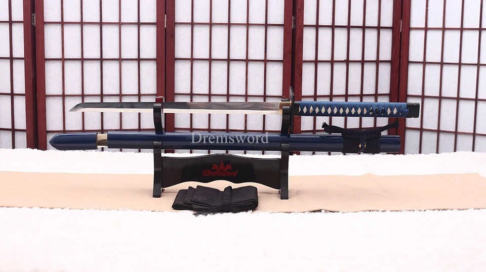 Espada daga Ninja Katana japonesa Ninjato de acero al carbono 1095 al final Foto 4 de 4