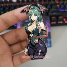 Darkstalkers Vampire / Morrigan Aensland GLOW IN THE DARK Metal Pin Badge