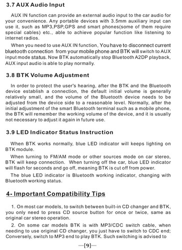 YTBTK A2DP Bluetooth manos libres Call Car Kit para Toyota Lexus Big 5 + 7Pin Radio - Imagen 22 de 24