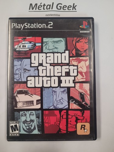 Grand Theft Auto 3 Ps2 CIB Tested EN Free Shipping in Canada !!