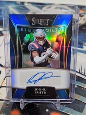 2021 SELECT FOOTBALL JONNU SMITH BLUE PRIZM SIGNATURES AUTO (08/99) PATRIOTS