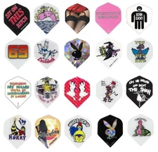 5 New Sets Assorted Adult Themed Standard Dart Flights - Ships w/ Tracking 
