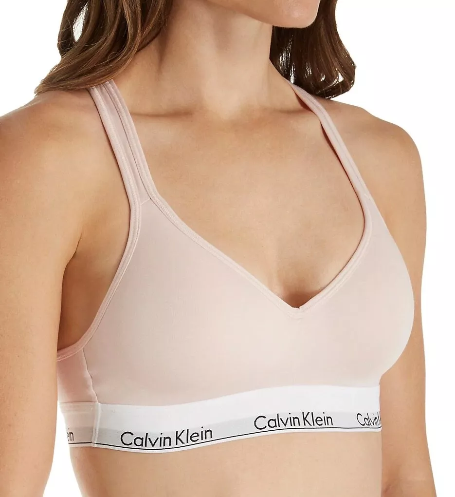 Calvin Klein Modern Cotton Lightly Lined Bralette (Pale Pink