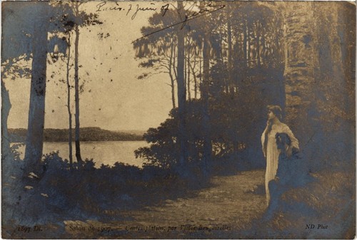 Carte Postale Ancienne Paris 75 – Salon De Paris, œuvre Renée Couet, Famille Paysanne – Noir Et Blanc