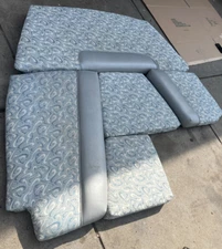 1998 Bayliner Capri 2352 LS Cuddy Complete interior Cushions with Wall pieces