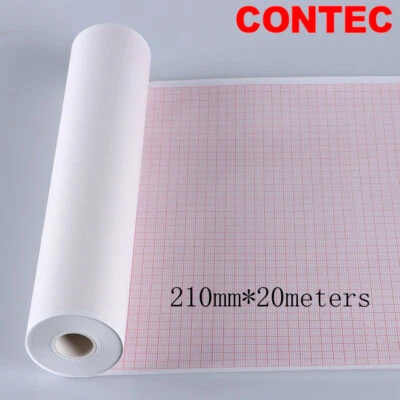 CONTEC Thermodruckerpapier für EKG-EKG-Gerät ECG1200G,210 mm*20 Meter,Fabrik