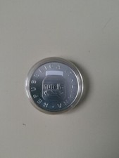 MONETA 5 EURO NUTELLA FERRERO BIANCA BIANCO ARGENTO SILVER FDC IPZS ASTUCCIO