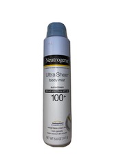 neutrogena ultra sheer body mist sunscreen spray spf 100