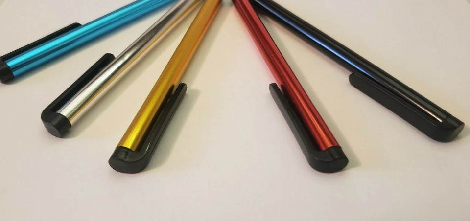 Pacote com 5 canetas stylus touch universais para Android iPad tablet iPhone PC caneta aleatória - Imagem 3 de 4