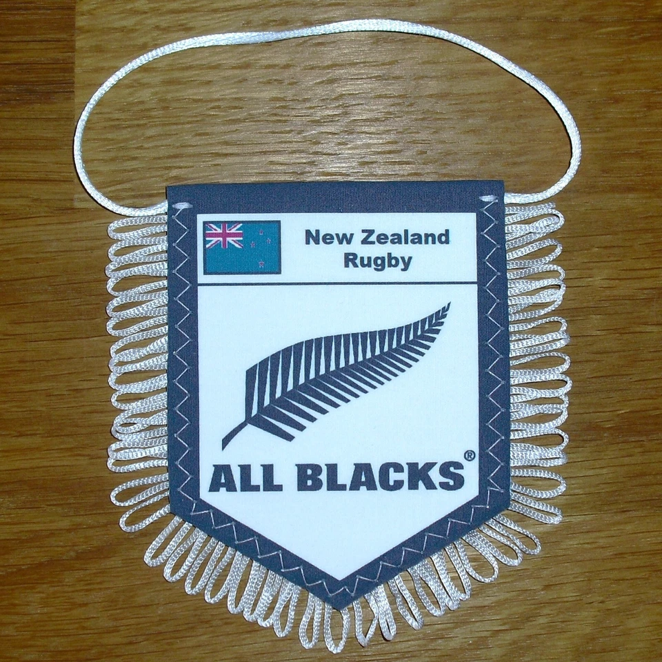 ALL BLACKS RUGBY (Nouvelle Zélande)  - Fanion en tissu, neuf - Photo 1/1