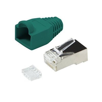 100 x RJ45 CAT 5 Netzwerk Patchkabel Modular Crimp Stecker geschrimt grün CAT5