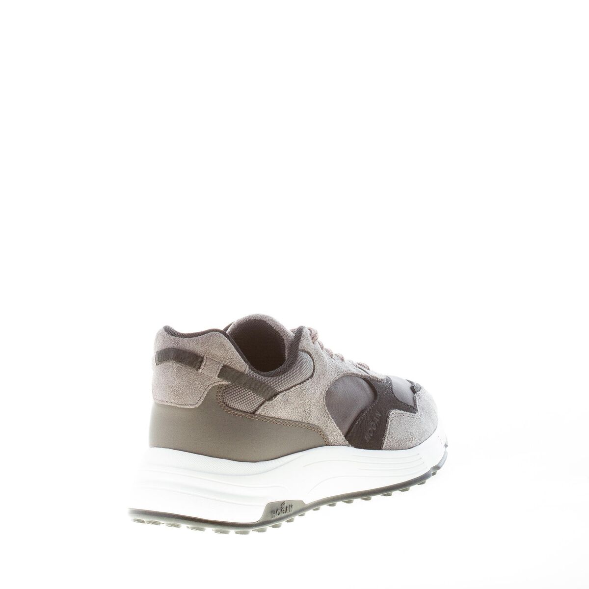 スニーカー HOGAN SNEAKER HOGAN HYPERLIGHT IN NAPPA E SUEDE HOGAN men shoes Hyperlight grey suede and tech fabric
