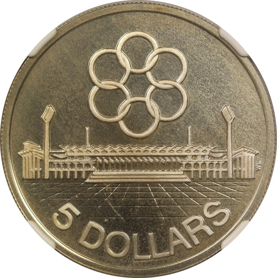 Singapur 1973 plata $5 NGC PF 66 Ultra camafeo 7th Seap Games Foto 3 de 4