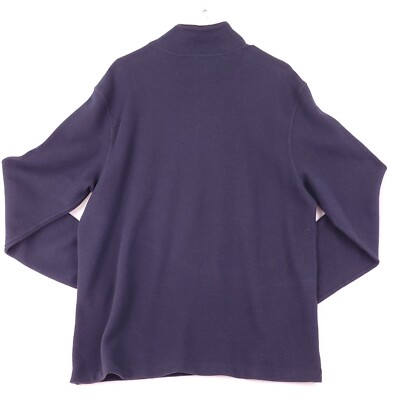 【ネイビー（40）】Mercer Thermal Mockneck Men's Cashmere Quarter-Zip Sweater - Night Blue | MaisonCashmere