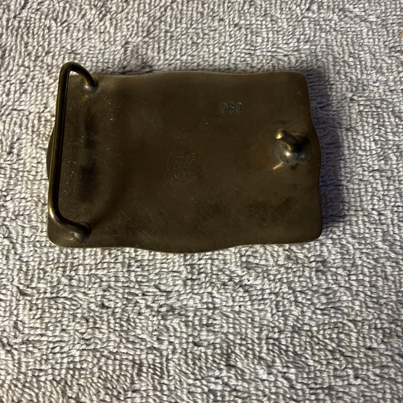 Solid Brass Belt Buckle Centennial Celebration 20… - image 3