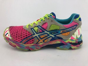 asics multicolor running shoes