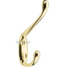 Hat & Coat Basic Hooks Brass / Chrome New