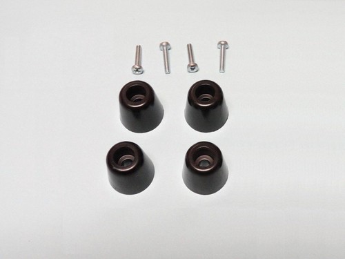 4 Marantz Receiver Plastic Feet & Screws (NOS USA) 2215 2230 2270 2325 4230 4430