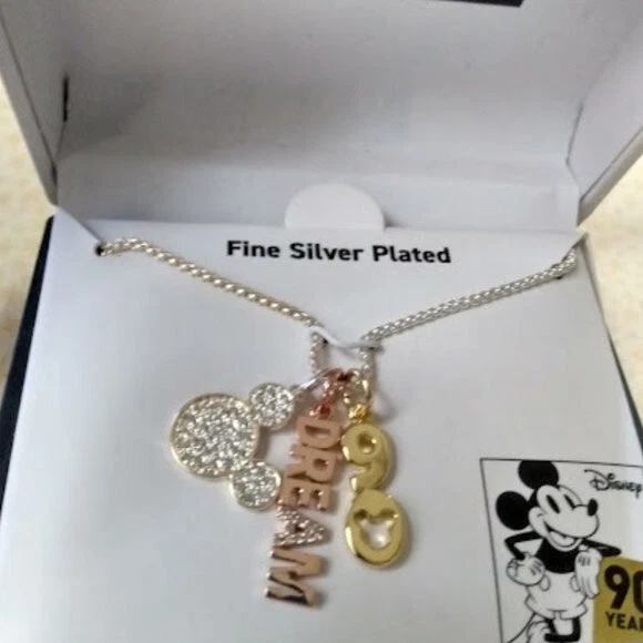 Mickey mouse charms for best sale necklace