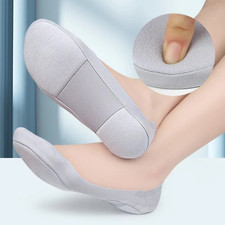 Mens Women Invisible Soft Boat Sock Insoles, Shock Absorbing, 1 Pair Shoe