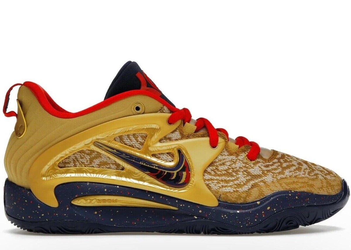 Nike KD 15 Basketball Shoes Olympic Gold Medal DC1975-700 Men's No