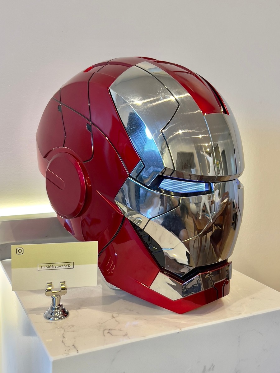 iron man helmet for sale ebay Iron-Man MK50 Electronic Cosplay Helmet, VoiceTouch Control with LED Eyes The helmet has three control methods Sentinel Iron Man Concept Helmet
