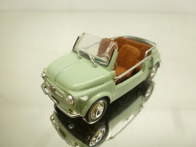 BRUMM FIAT 500 JOLLY - HANDMADE CUSTOM MADE - GREEN 1:43 - GOOD CON. - 201
