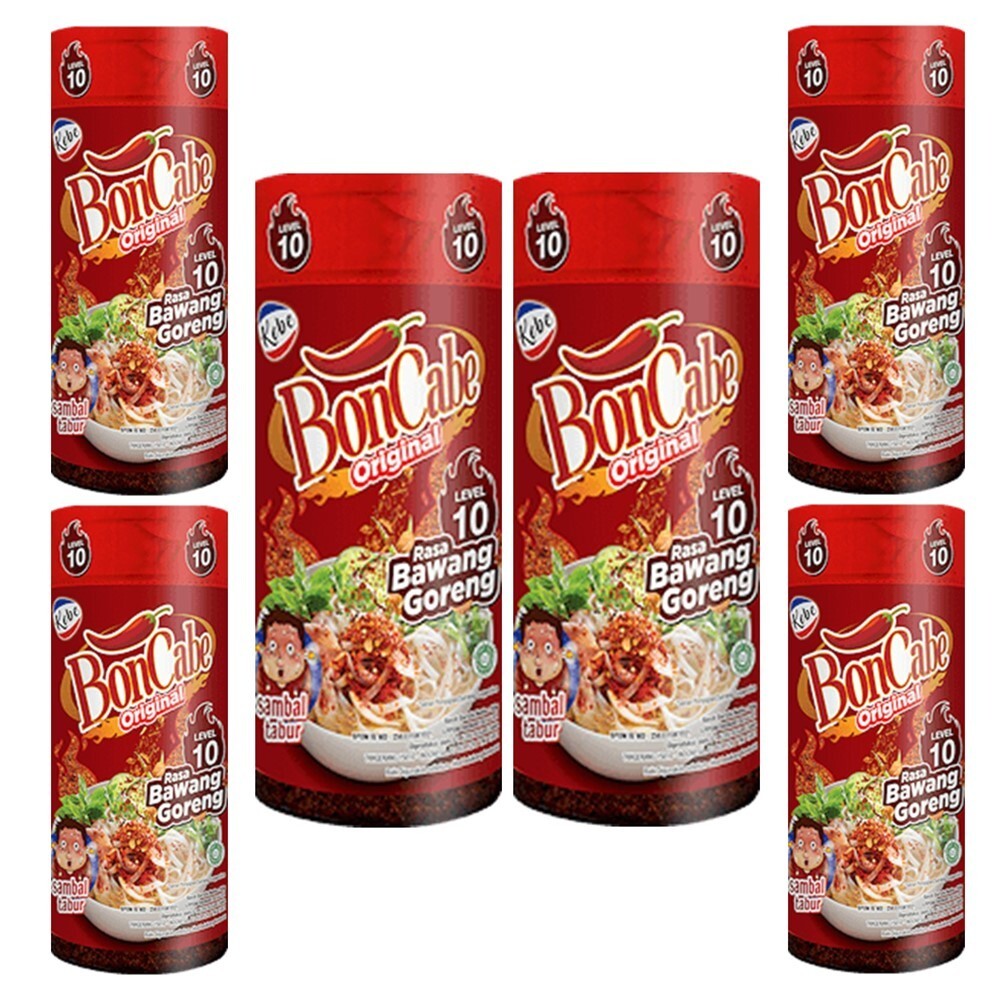 激辛 ボンチャべ10本セット　boncabe レベル50 ☆新品☆ Bon Cabe, Sambal Tabur Spicy Chili Sprinkle, Level 10 Rasa Bawang