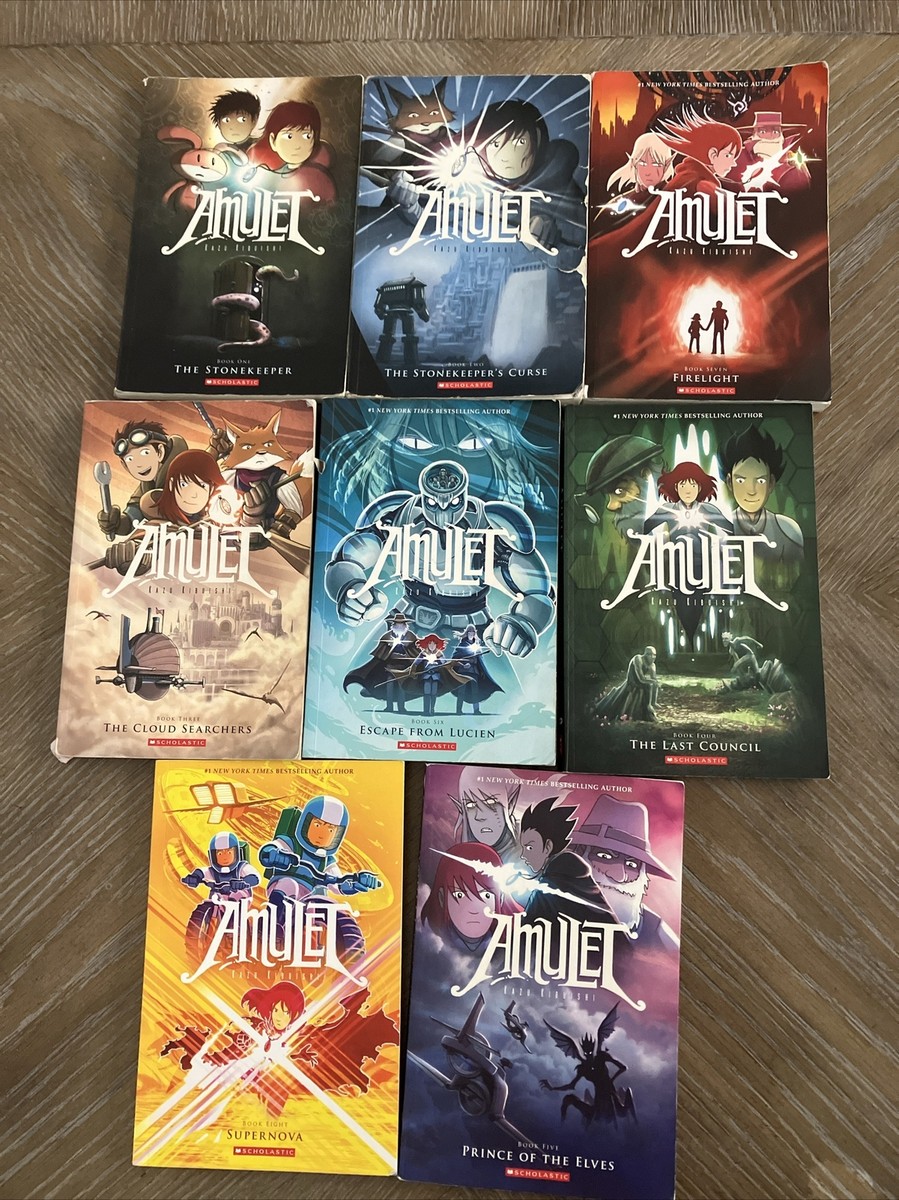 Lot Of Amulet Books #1-8 Graphic Novels Kazu Kibuishi Book 1