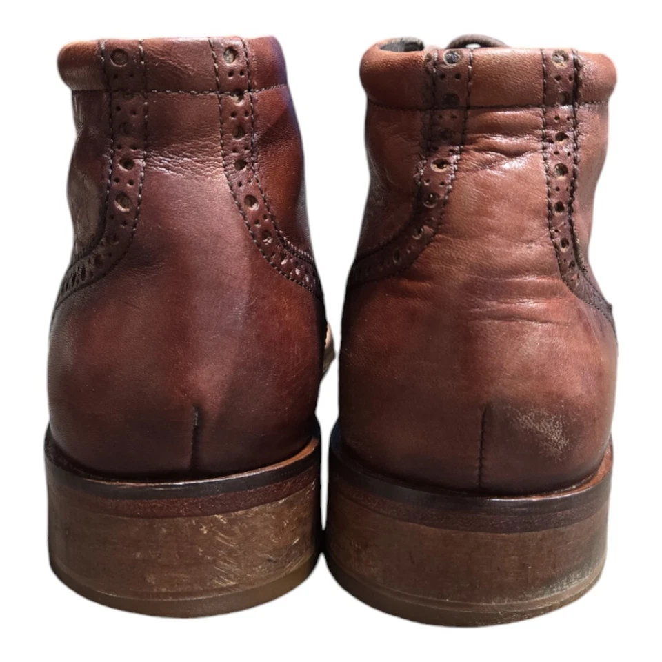 Cole Haan Liam Chukka II Men's 9 Wingtip Leather Ankle Boots Brogue Lace C11053 - Image 4 of 4