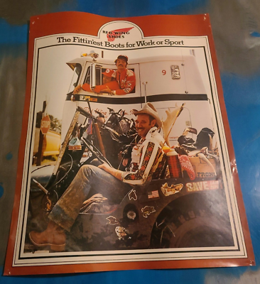 Vintage Red Wing Shoes Advertising Display Poster | eBay