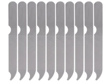 10 PCS Stainless Steel Double-Sided Metal Nail Files for Fingernails & Toenails