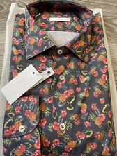 New men's Italian designer Marcus fruit style shirt size 17uk 43  49.99