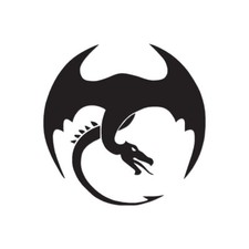 Dragon Flying Tribal - Vinyl Decal Sticker - Multiple Color  Sizes - ebn229