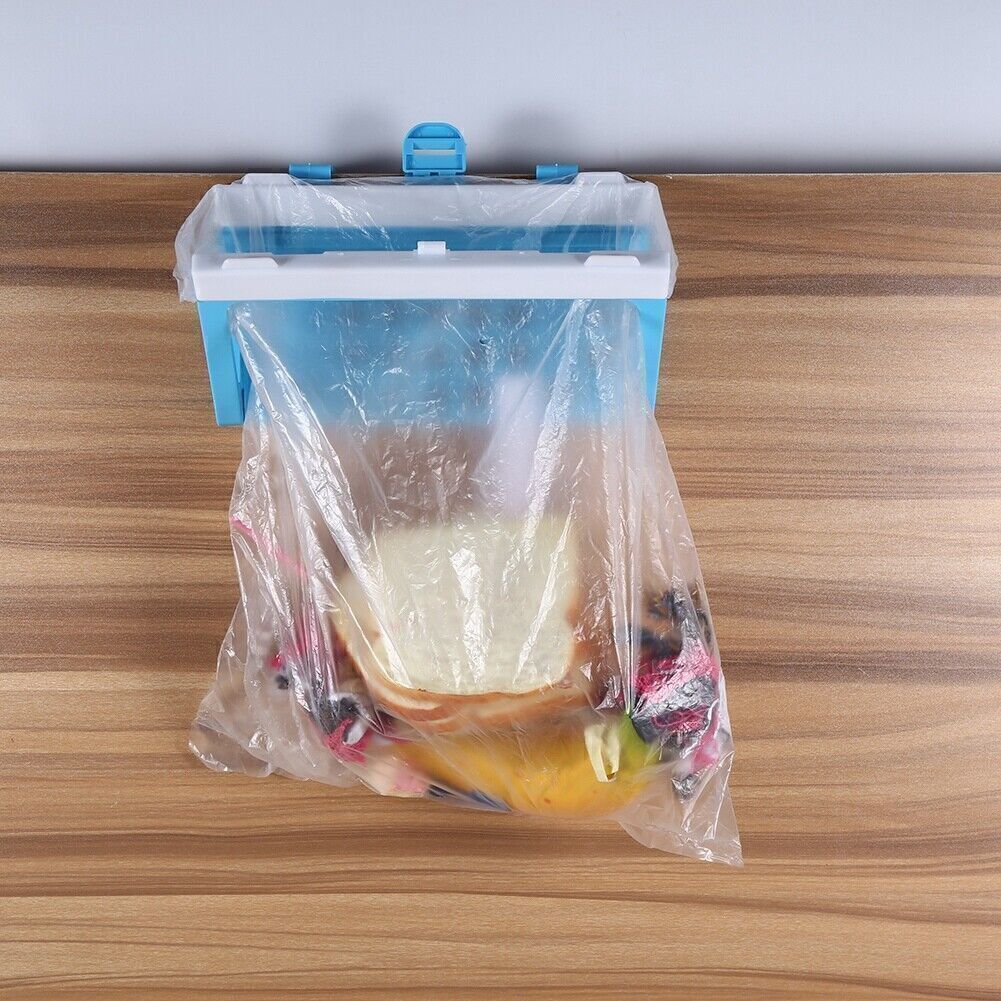 1PC Foldable Plastic Garbage Bag Rack for Hanging Trash Storage