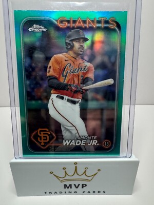 2024 Topps Chrome LaMonte Wade Jr. #222 Aqua Refractor Giants 066/199